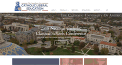 Desktop Screenshot of catholicliberaleducation.org