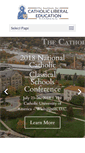 Mobile Screenshot of catholicliberaleducation.org